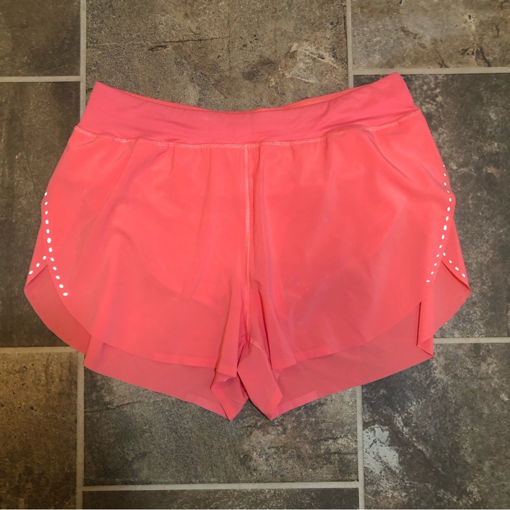 Lululemon Find Your Pace High-Rise Lined Short 3" (Raspberry Cream, Size 10)